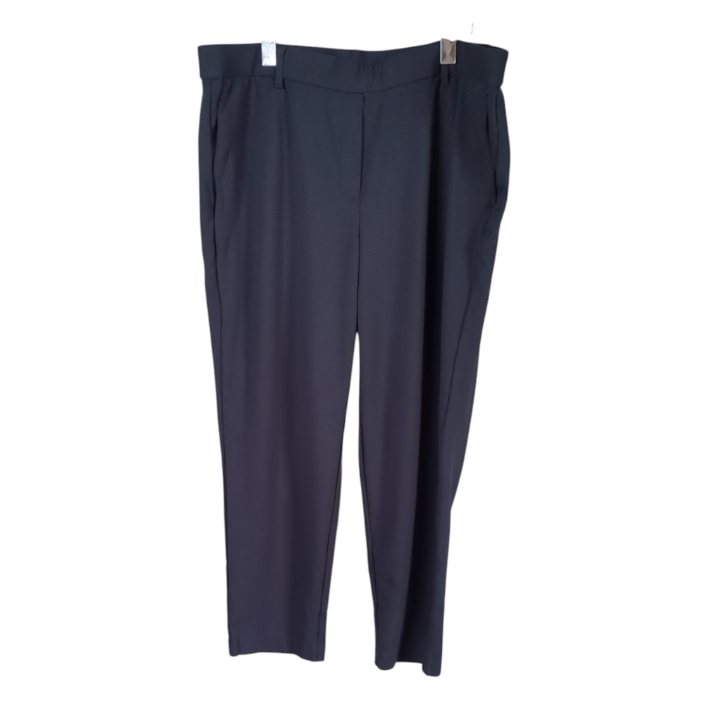 J.Jill Navy Elastic Waistband Ponte Knit Pants Size XL Petite